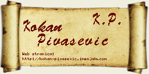 Kokan Pivašević vizit kartica